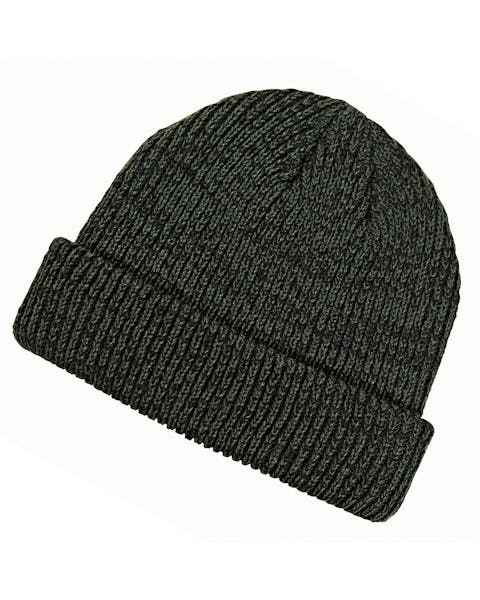 Big Accessories BA524 Ribbed Marled Beanie