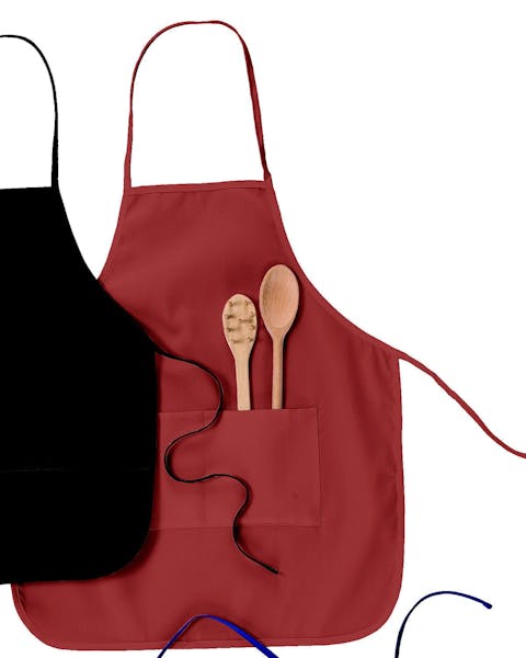 "Big Accessories APR52 Two-Pocket 28" Apron" - Ninja Transfers