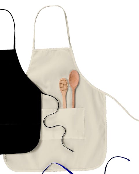 "Big Accessories APR52 Two-Pocket 28" Apron" - Ninja Transfers