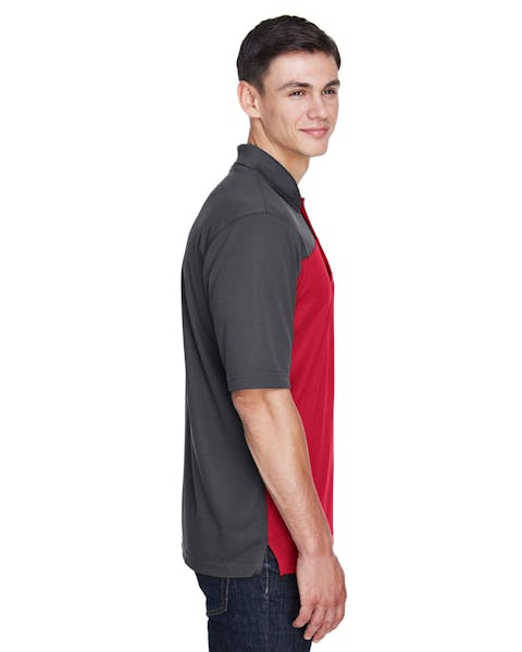 Core 365 CE101 Men's Balance Colorblock Performance Piqu Polo