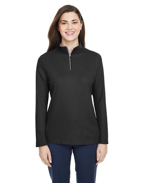 Core 365 CE405W Mujer Fusion ChromaSoft Pique Quarter-Zip