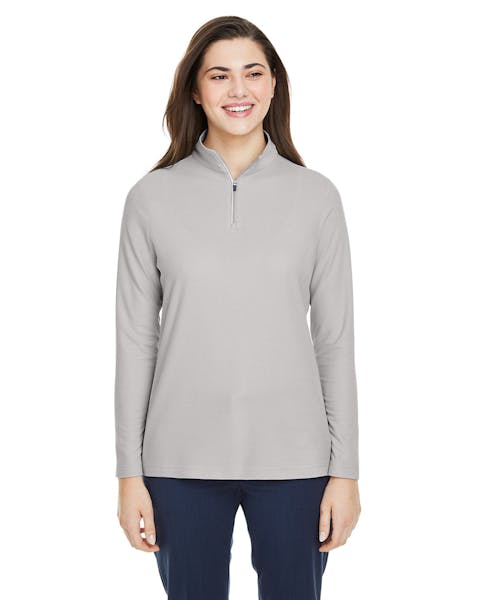 Core 365 CE405W Mujer Fusion ChromaSoft Pique Quarter-Zip