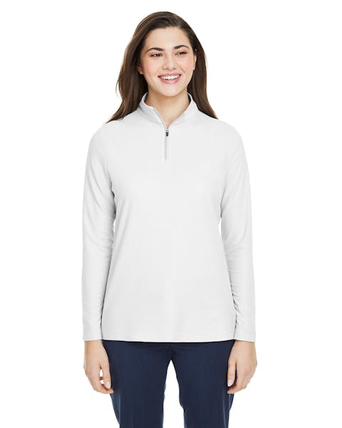 Core 365 CE405W Mujer Fusion ChromaSoft Pique Quarter-Zip