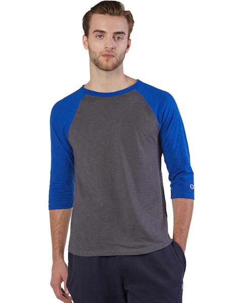 Champion CP75 Adult Ringspun Slub Baseball T-Shirt