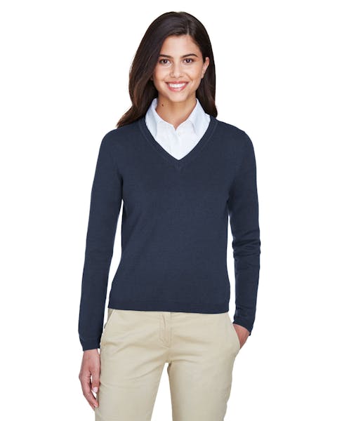 Devon & Jones D475W Ladies' V-Neck Sweater