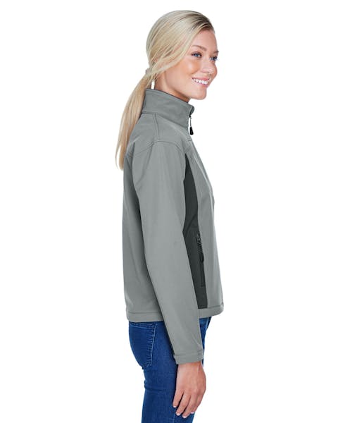 Devon &amp; Jones D997W Chaqueta Soft Shell colorblock para mujer