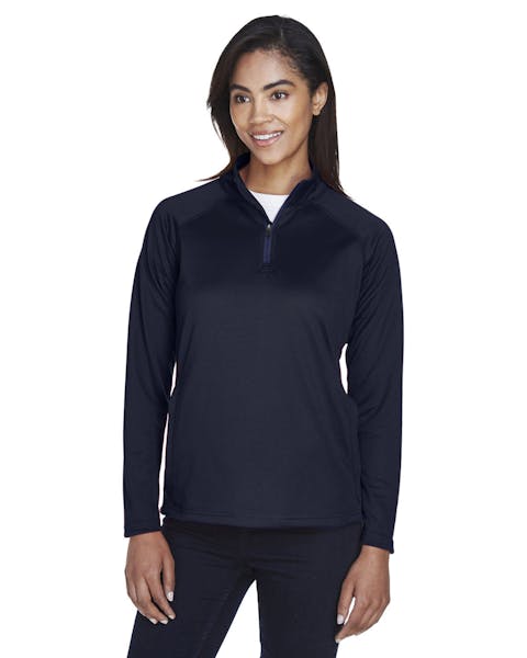 Devon & Jones DG440W Ladies' Stretch Tech-Shell Compass Quarter-Zip