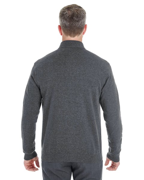 Devon & Jones DG478 Men's Manchester Fully-Fashioned Quarter-Zip Sweater