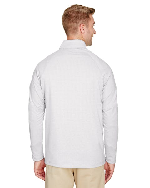 Devon &amp; Jones DG480 CrownLux Performance Clubhouse Micro-Stripe para hombre con cremallera de un cuarto