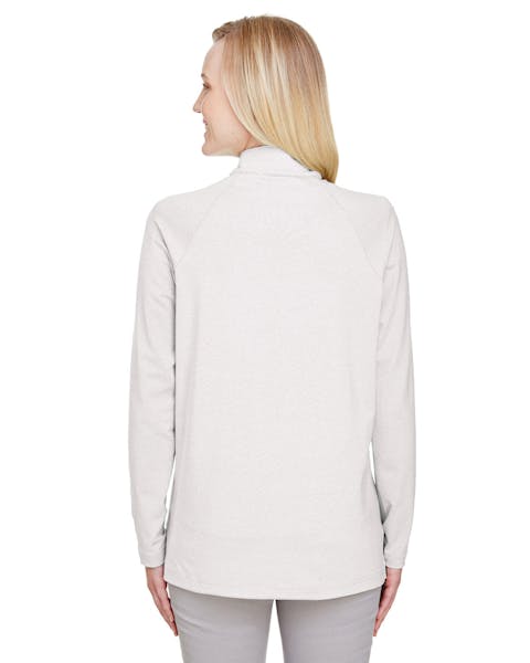 Devon &amp; Jones DG480W CrownLux Performance Ladies' Clubhouse Micro-Stripe Quarter-Zip