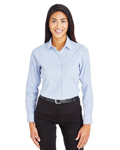 Devon &amp; Jones DG540W CrownLux Performance Ladies' Micro Windowpane Shirt