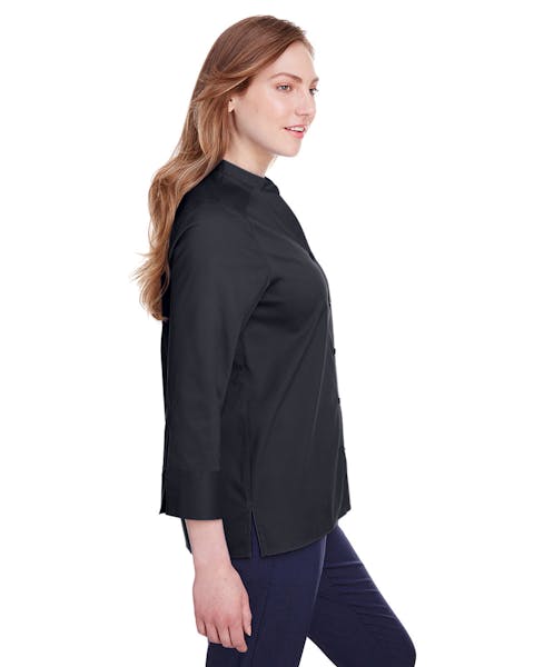 Devon & Jones DG560W Ladies' Crown  Collection Stretch Broadcloth 3/4 Sleeve Blouse