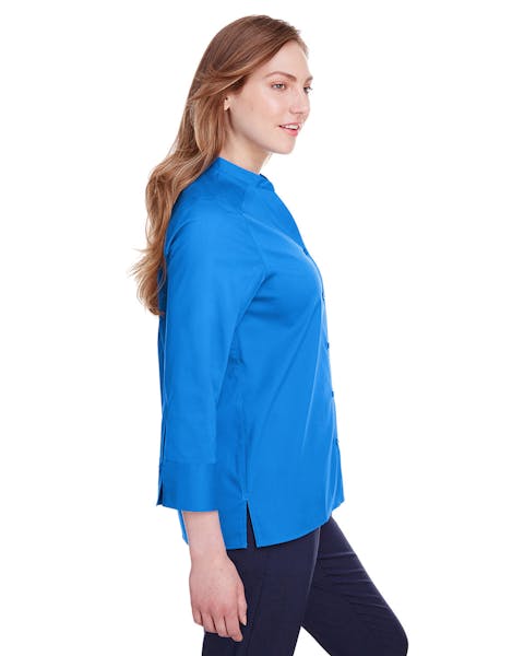 Devon & Jones DG560W Ladies' Crown  Collection Stretch Broadcloth 3/4 Sleeve Blouse