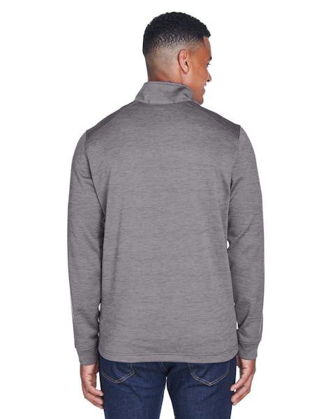 Devon & Jones DG798 Men's Newbury Mlange Fleece Quarter-Zip