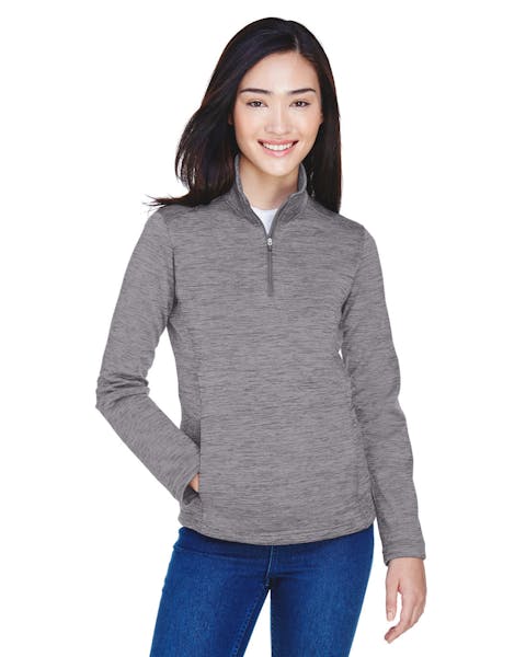 Devon & Jones DG798W Ladies' Newbury Mlange Fleece Quarter-Zip