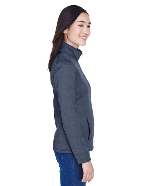 Devon & Jones DG798W Ladies' Newbury Mlange Fleece Quarter-Zip