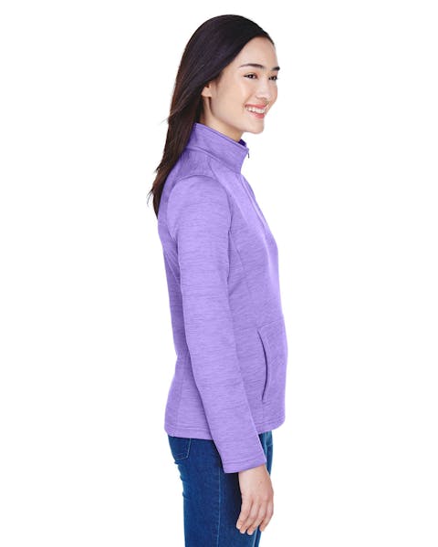 Devon & Jones DG798W Ladies' Newbury Mlange Fleece Quarter-Zip