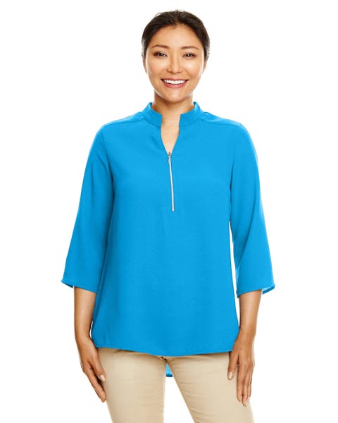 Devon & Jones DP611W Ladies' Perfect Fit  3/4-Sleeve Crepe Tunic