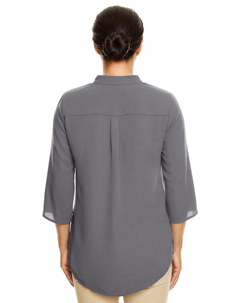 Devon & Jones DP611W Ladies' Perfect Fit  3/4-Sleeve Crepe Tunic