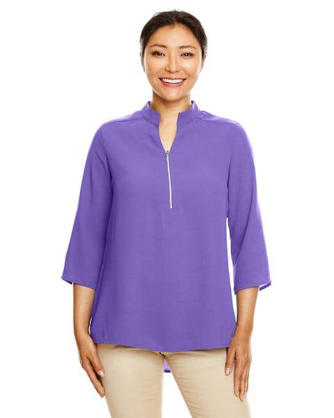 Devon & Jones DP611W Ladies' Perfect Fit  3/4-Sleeve Crepe Tunic