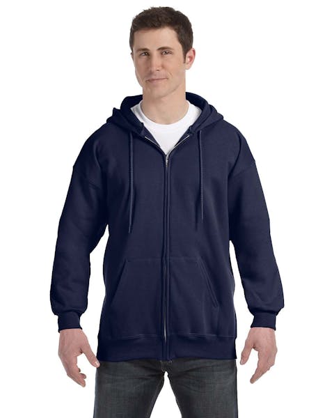 Hanes F280 Ultimate Cotton 90/10 - Sudadera con capucha y cierre completo para adulto