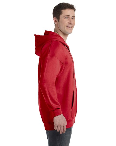 Hanes F280 Ultimate Cotton 90/10 - Sudadera con capucha y cierre completo para adulto