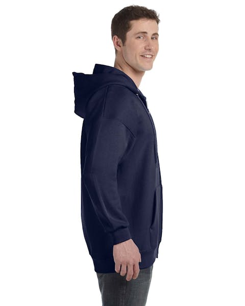 Hanes F280 Ultimate Cotton 90/10 - Sudadera con capucha y cierre completo para adulto