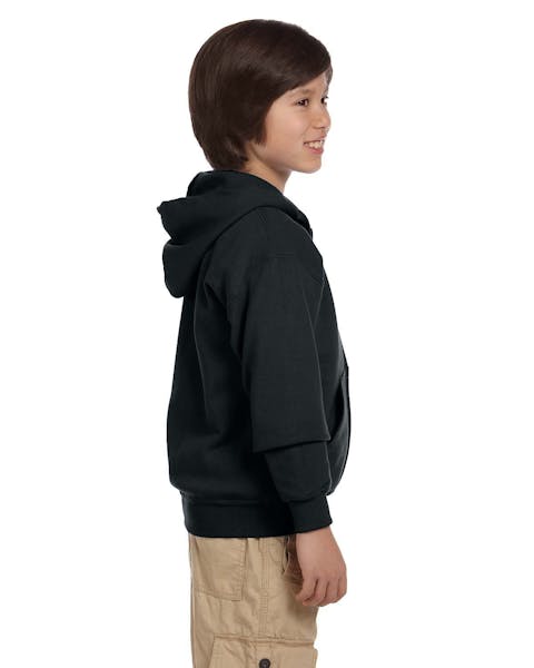 Gildan G186B Youth Heavy Blend 50/50 Full-Zip Hooded Sweatshirt