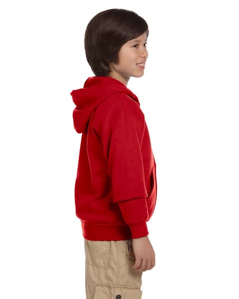 Gildan G186B Youth Heavy Blend 50/50 Full-Zip Hooded Sweatshirt