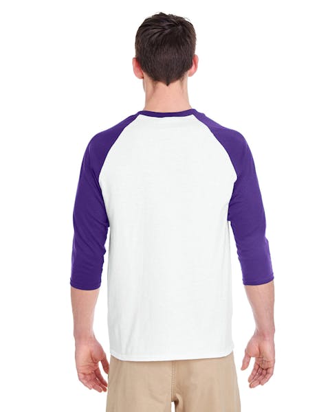 Gildan G570 Adult Heavy Cotton 3/4-Raglan Sleeve T-Shirt