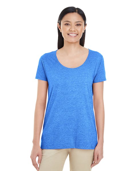 Gildan G6455L playera de cuello redondo suave estilo suave para mujer