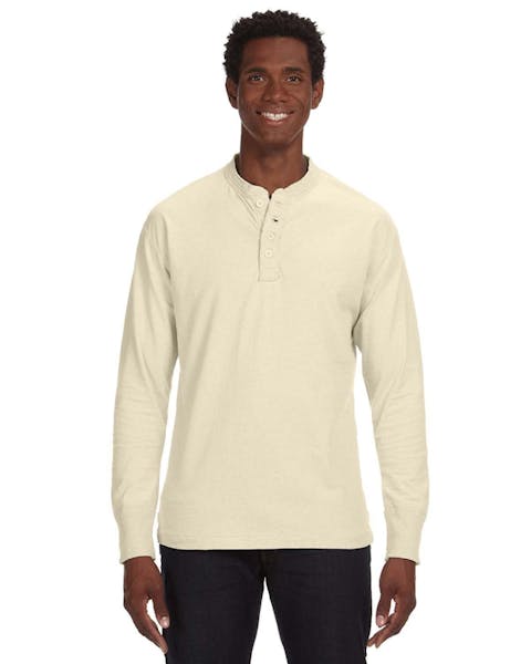 J America JA8244 Men's Vintage Brushed Jersey Henley