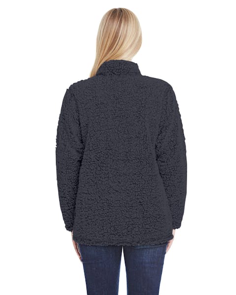 J America JA8451 Ladies' Epic Sherpa 1/4 Zip