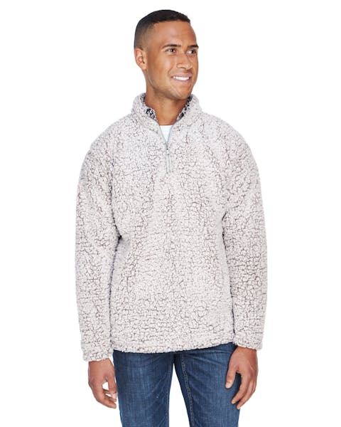 J America JA8454 Adult Epic Sherpa Quarter-Zip