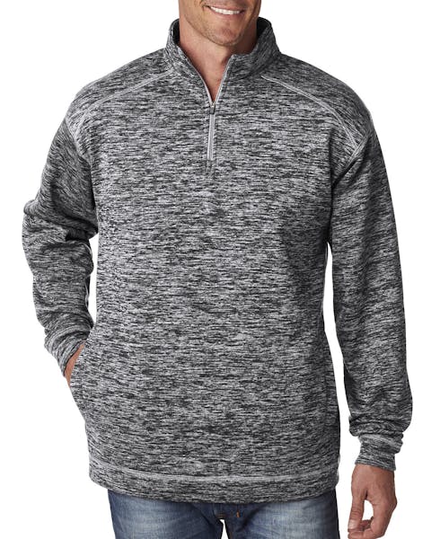 J America JA8614 Adult Cosmic Poly Fleece Quarter-Zip