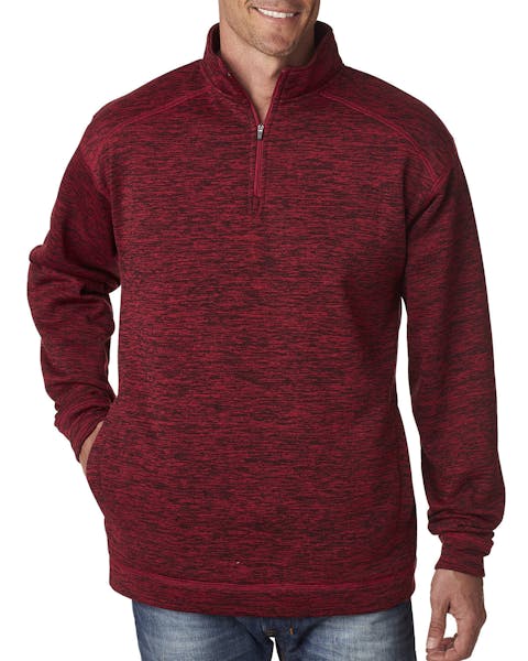 J America JA8614 Adulto Cosmic Poly Fleece Quarter-Zip