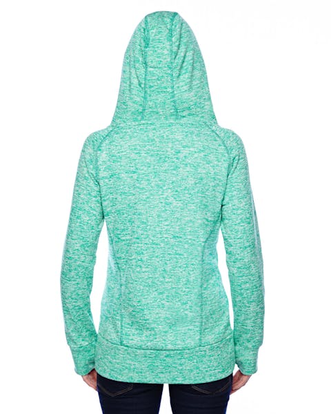 J America JA8616 Sudadera con capucha de forro polar en contraste cósmico para mujer