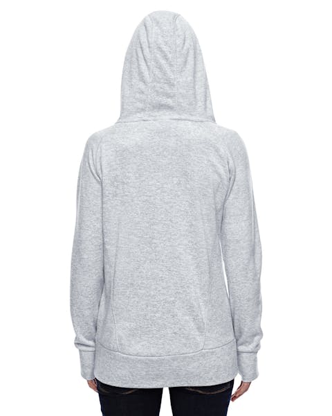 J America JA8616 Sudadera con capucha de forro polar en contraste cósmico para mujer