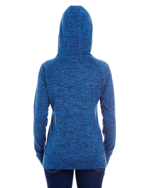 J America JA8616 Sudadera con capucha de forro polar en contraste cósmico para mujer