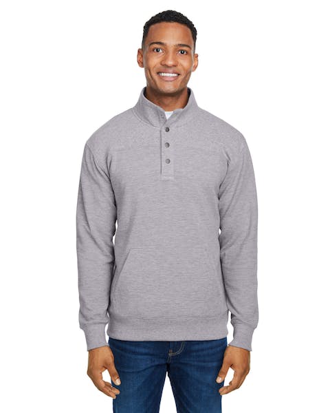 J America JA8708 Ripple Fleece Snap Pullover