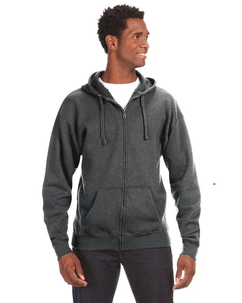 J America JA8821 - Sudadera con capucha y cremallera completa para adulto