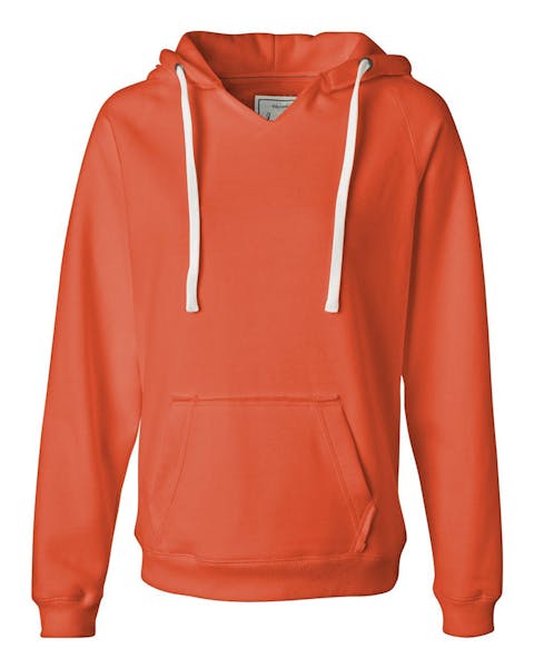 J America JA8836 Ladies' Sydney Brushed V-Neck Hooded Sweatshirt