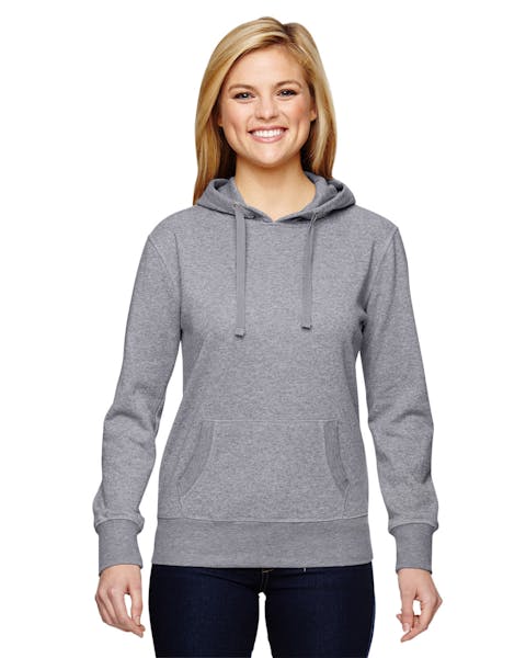 J America JA8860 - Sudadera con capucha de felpa francesa con purpurina para mujer