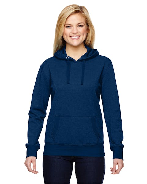 J America JA8860 - Sudadera con capucha de felpa francesa con purpurina para mujer