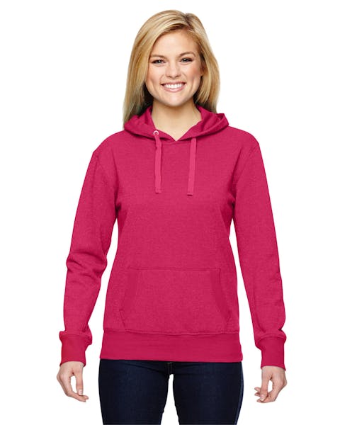 J America JA8860 - Sudadera con capucha de felpa francesa con purpurina para mujer