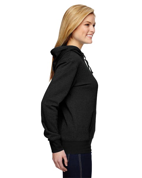 J America JA8860 Ladies' Glitter French Terry Hooded Sweatshirt