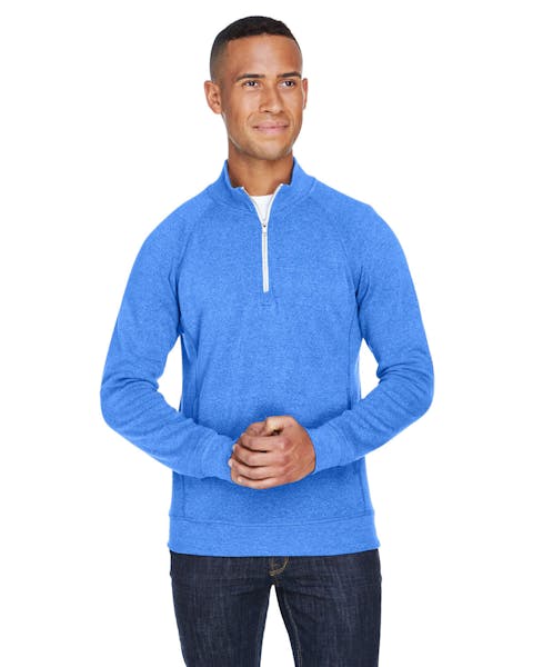 J America JA8869 Adulto Triblend Fleece Quarter-Zip