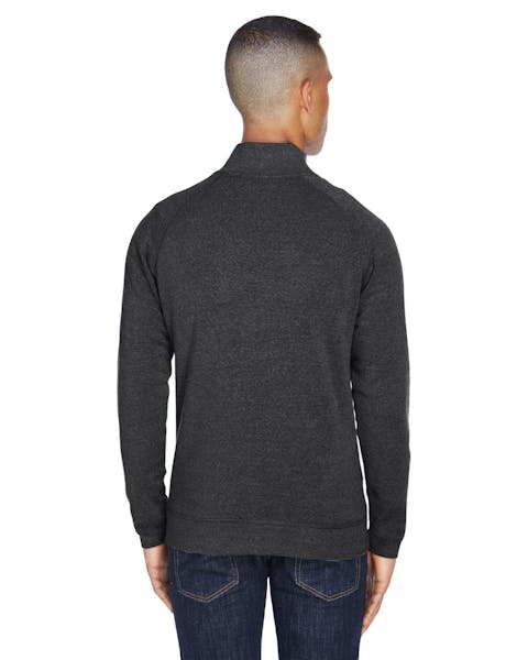 J America JA8869 Adult Triblend Fleece Quarter-Zip