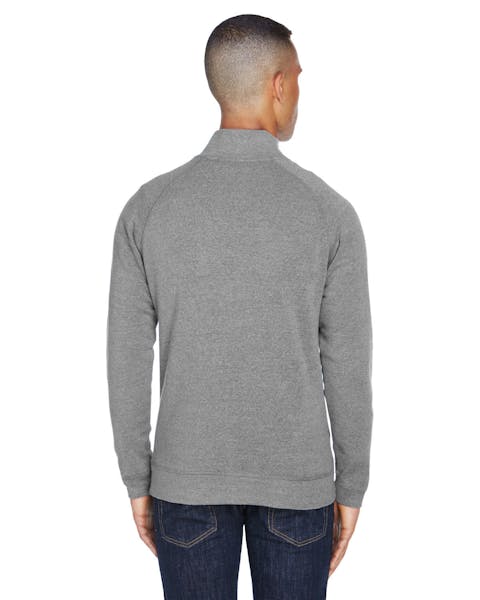 J America JA8869 Adult Triblend Fleece Quarter-Zip