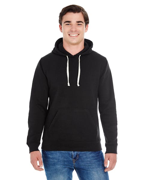 J America JA8871 Adult Triblend Pullover Fleece Hooded Sweatshirt